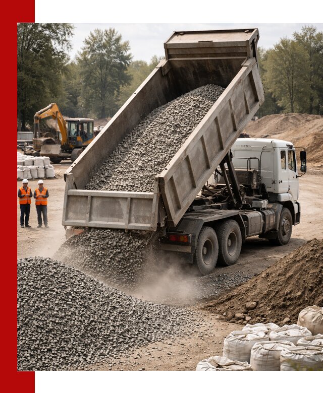 Аренда самосвала в Ханты-Мансийске для доставки сыпучих и нерудных материалов