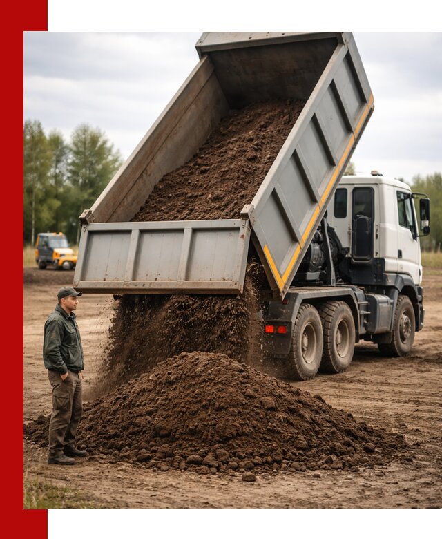 Аренда самосвала с водителем в Ханты-Мансийске для сыпучих грузов и навоза