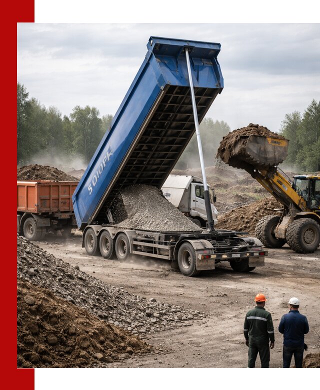 Аренда тонар 40 тонн в Ханты-Мансийске с доставкой материалов