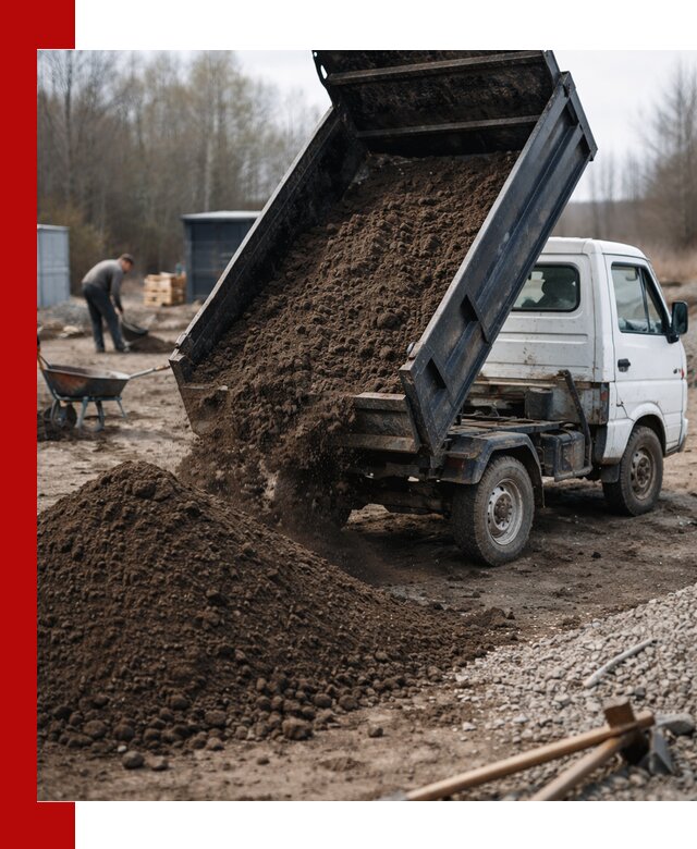 Аренда минисамосвала в Ханты-Мансийске для доставки сыпучих материалов