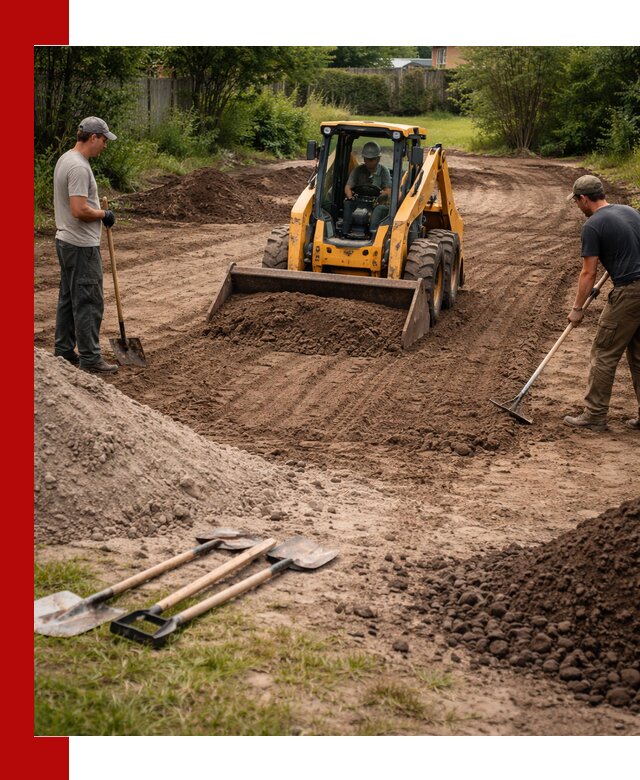 Планировка участка грунтом с вывозом и доставкой в Ханты-Мансийске