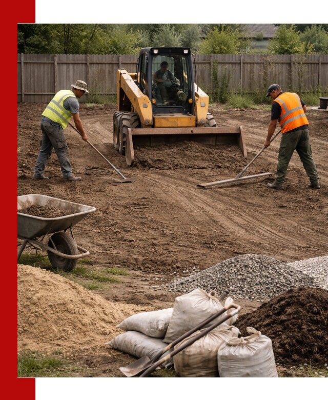 Выравнивание участка под строительство и благоустройство в Ханты-Мансийске