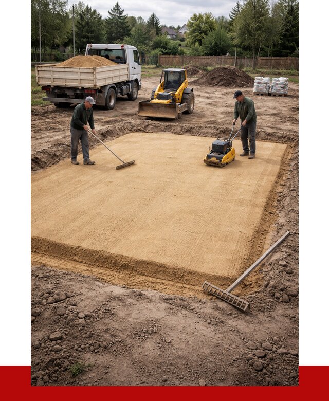 Устройство песчаной подушки в Ханты-Мансийске от 4594 р. ПРОНЕРУДХнт